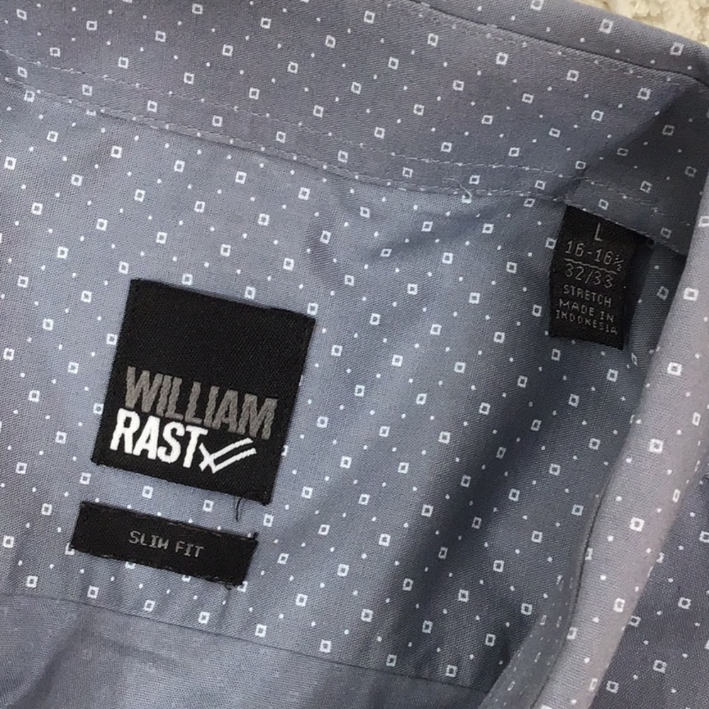 William Rast gray button down shirt L - Picture 2 of 7